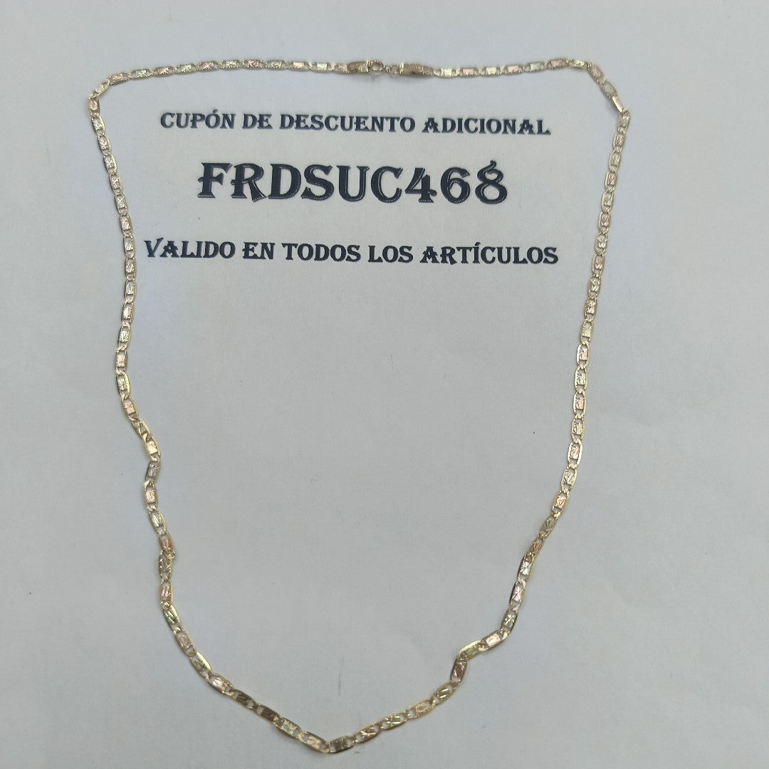 CADENA ORO COMBINADO 10 K 3.3 GRMS (SEMINUEVO)