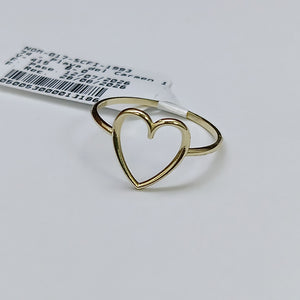 ANILLOS ANILLITO FIG CORAZON 10K TALLA 8 0.8 GR (NUEVO)