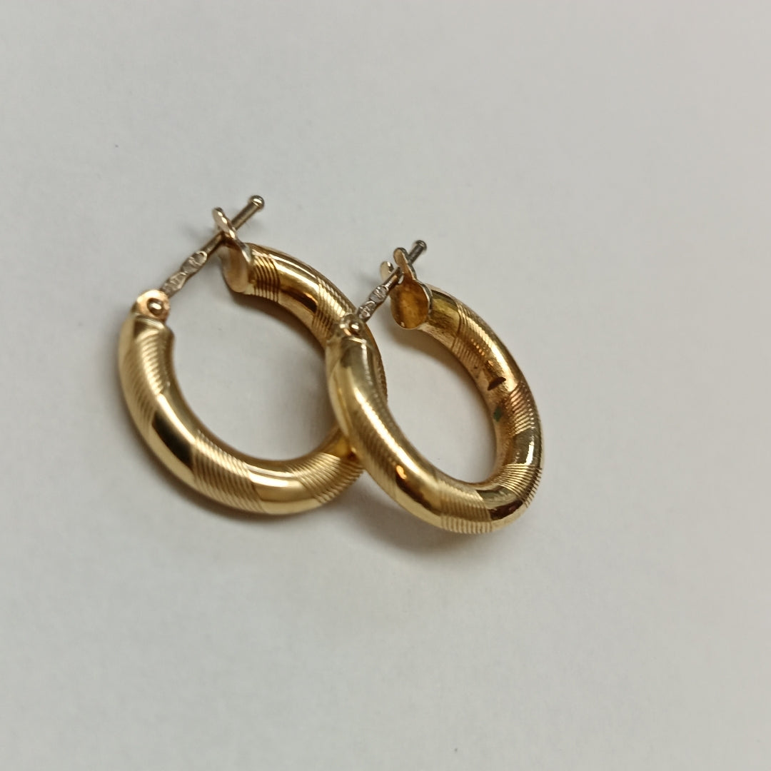 ARRACADAS PAR ORO 14 K 2,20 GRMS (SEMINUEVO)