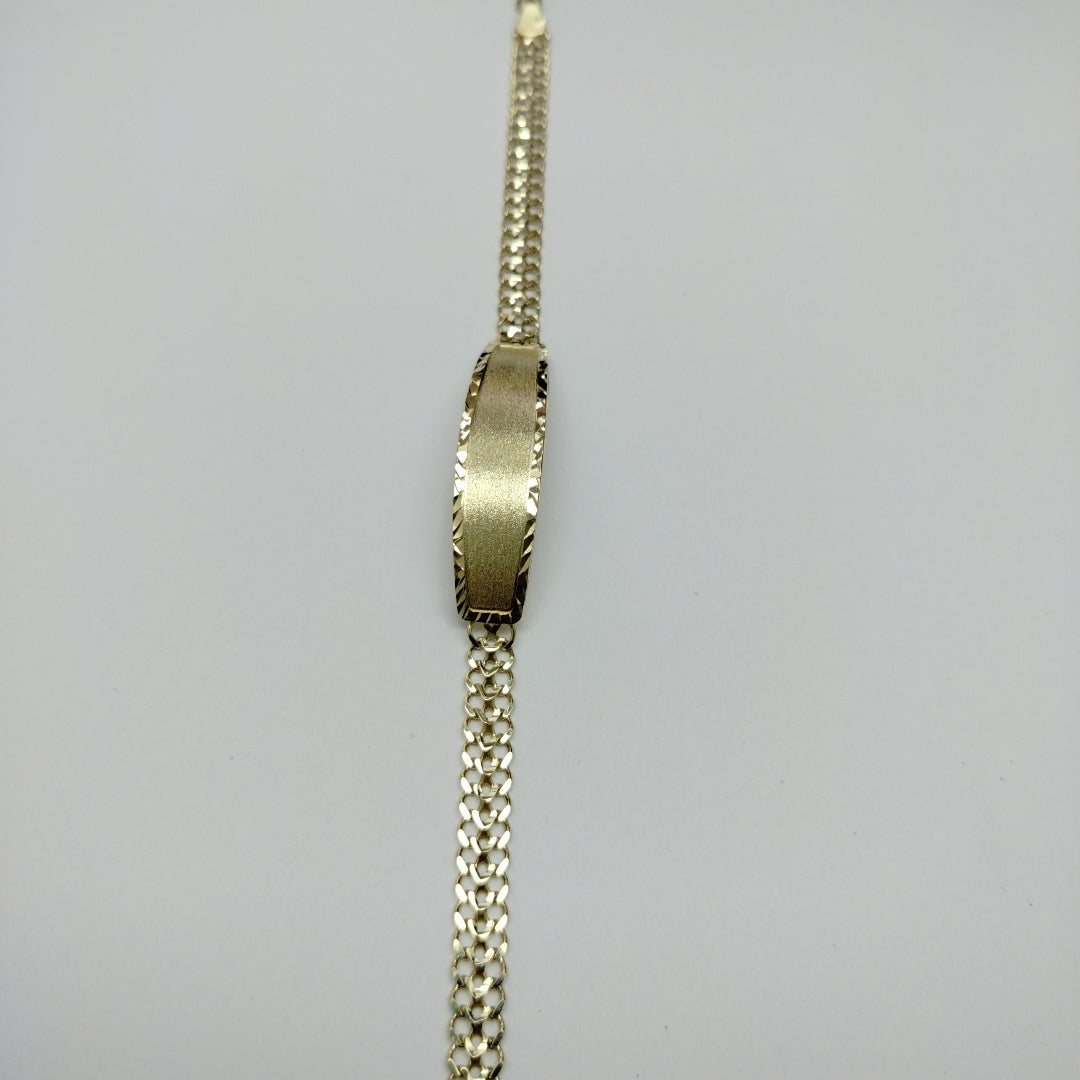 PULSERA ESCLAVA CHINO 14K 21 CM 9.8 GR (NUEVO)