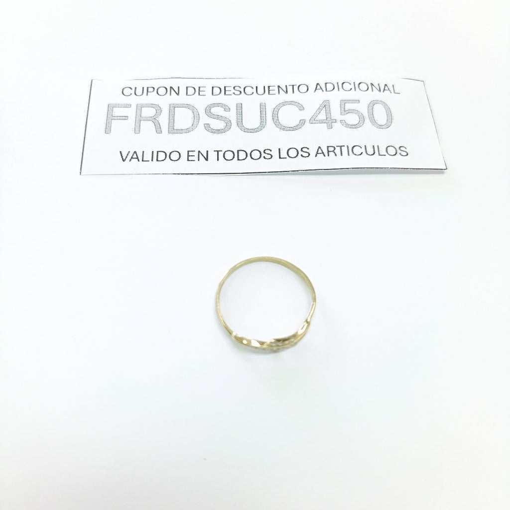 ANILLOS C CIRCONIAS 14K TALLA 8 0.8 GR (NUEVO)
