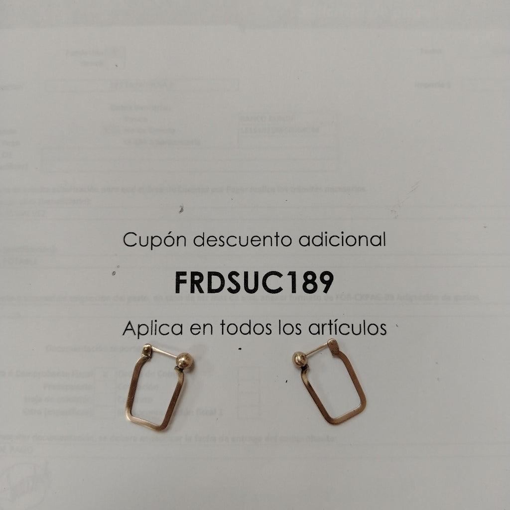 ARRACADAS PAR ORO 8 K 2 GRMS (SEMINUEVO)