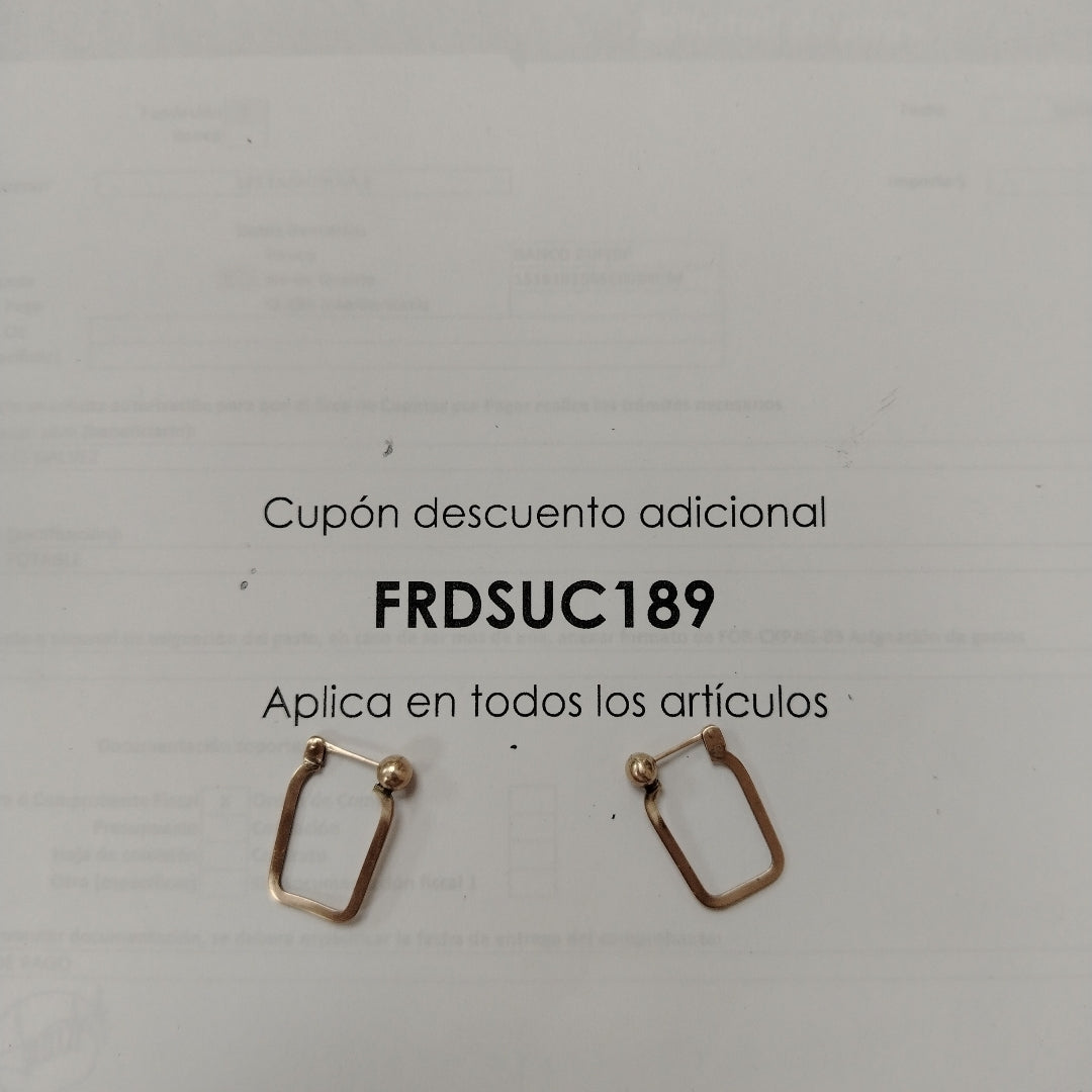 ARRACADAS PAR ORO 8 K 2 GRMS (SEMINUEVO)
