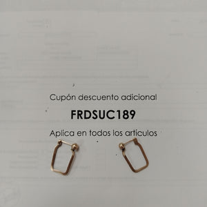ARRACADAS PAR ORO 8 K 2 GRMS (SEMINUEVO)