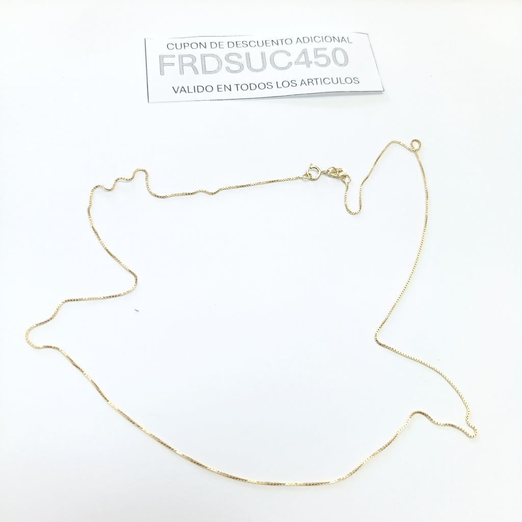 CADENA VENECIANO 14K 50 CM 1.6 GR (NUEVO)