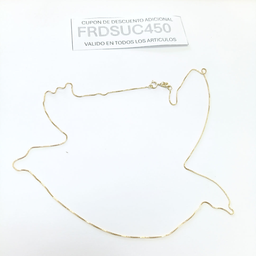 CADENA VENECIANO 14K 50 CM 1.6 GR (NUEVO)