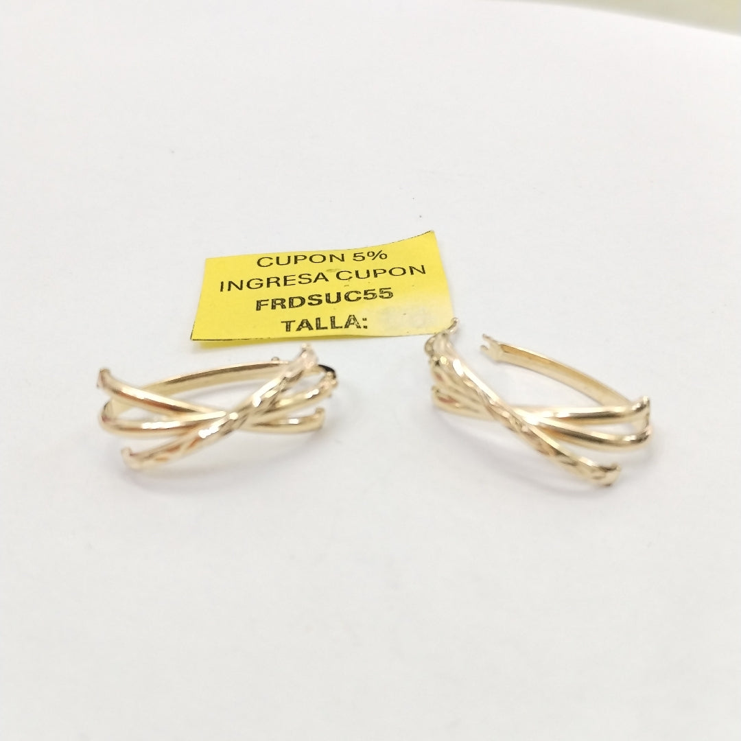 ARRACADAS PAR ORO 14 K 2,40 GRMS (SEMINUEVO)
