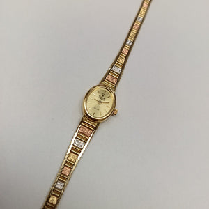 RELOJ CAJA Y PULSO ORO ORO COMBINADO 14 K 20,90 GRMS (SEMINUEVO)