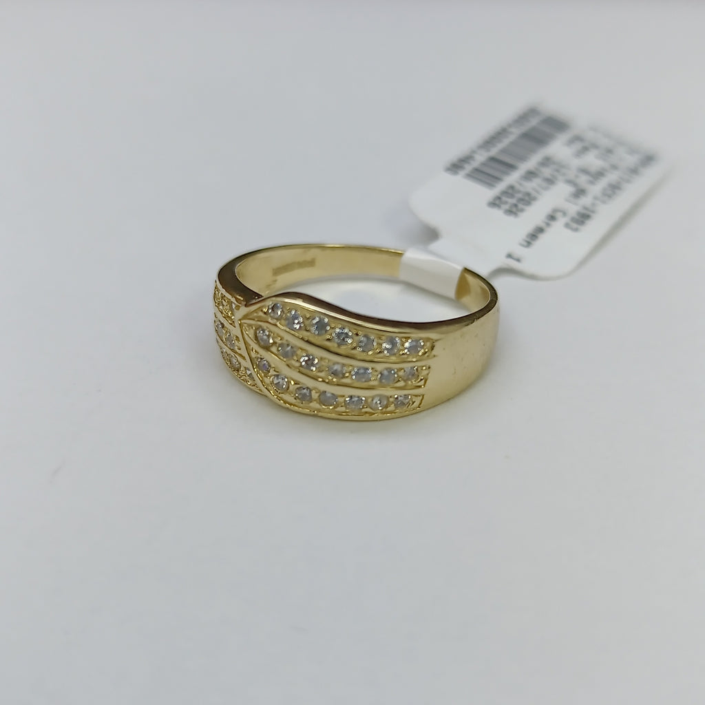 ANILLOS C CIRCONIAS 14K TALLA 7 2.9 GR (NUEVO)