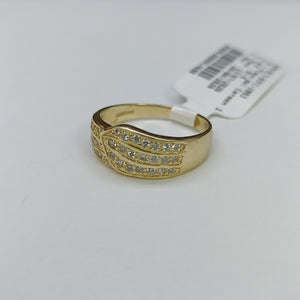 ANILLOS C CIRCONIAS 14K TALLA 7 2.9 GR (NUEVO)