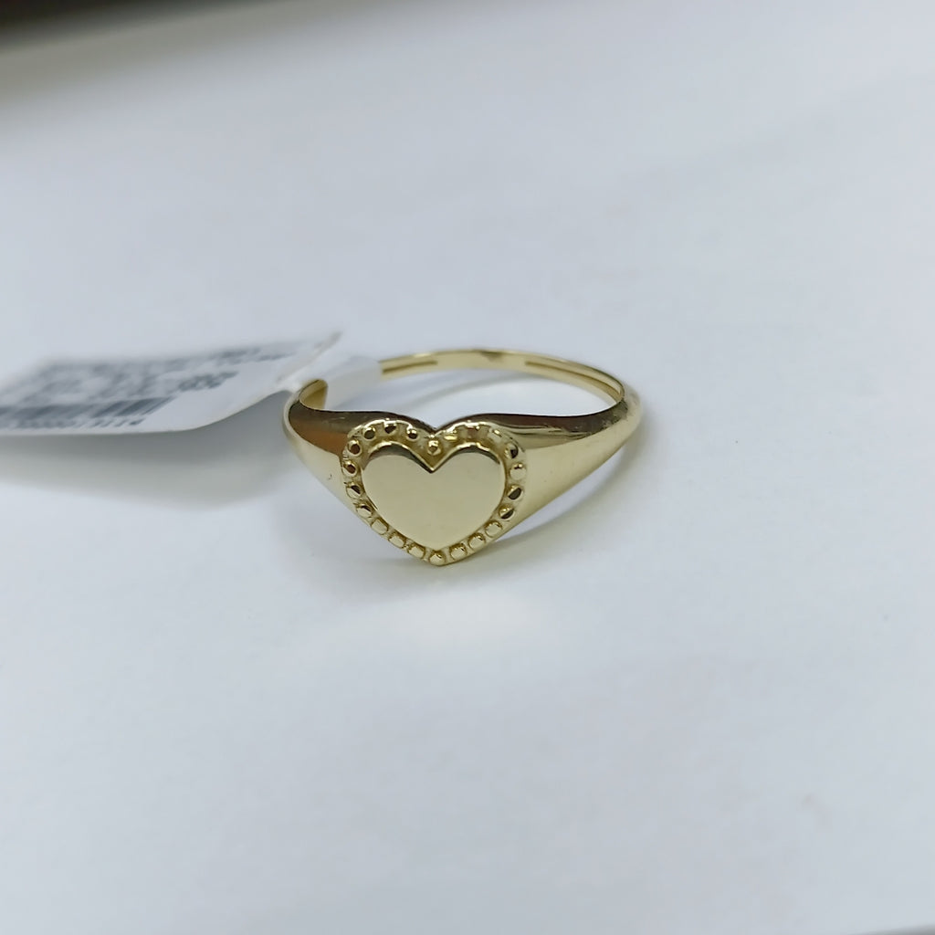 ANILLOS ANILLITO FIG CORAZON 10K TALLA 8 1.7 GR (NUEVO)