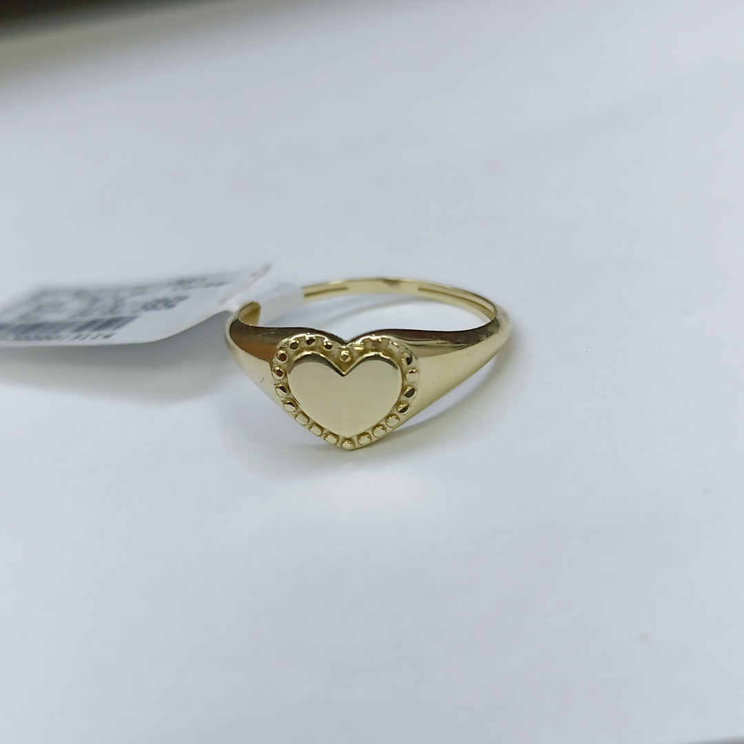 ANILLOS ANILLITO FIG CORAZON 10K TALLA 8 1.7 GR (NUEVO)