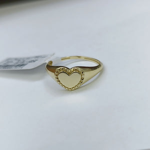 ANILLOS ANILLITO FIG CORAZON 10K TALLA 8 1.7 GR (NUEVO)