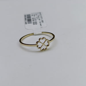 ANILLOS ANILLITO FIG TREBOL 10K TALLA 9 0.8 GR (NUEVO)
