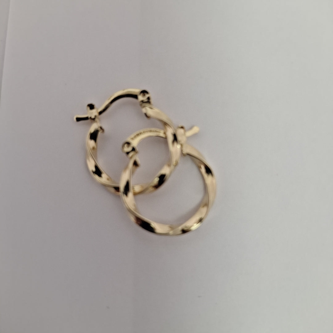 ARETES ARRACADAS TORZAL 14K 1.1 GR (NUEVO)