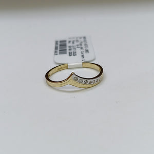 ANILLOS CON CIRCONIAS 14K TALLA 7 1 GR (NUEVO)