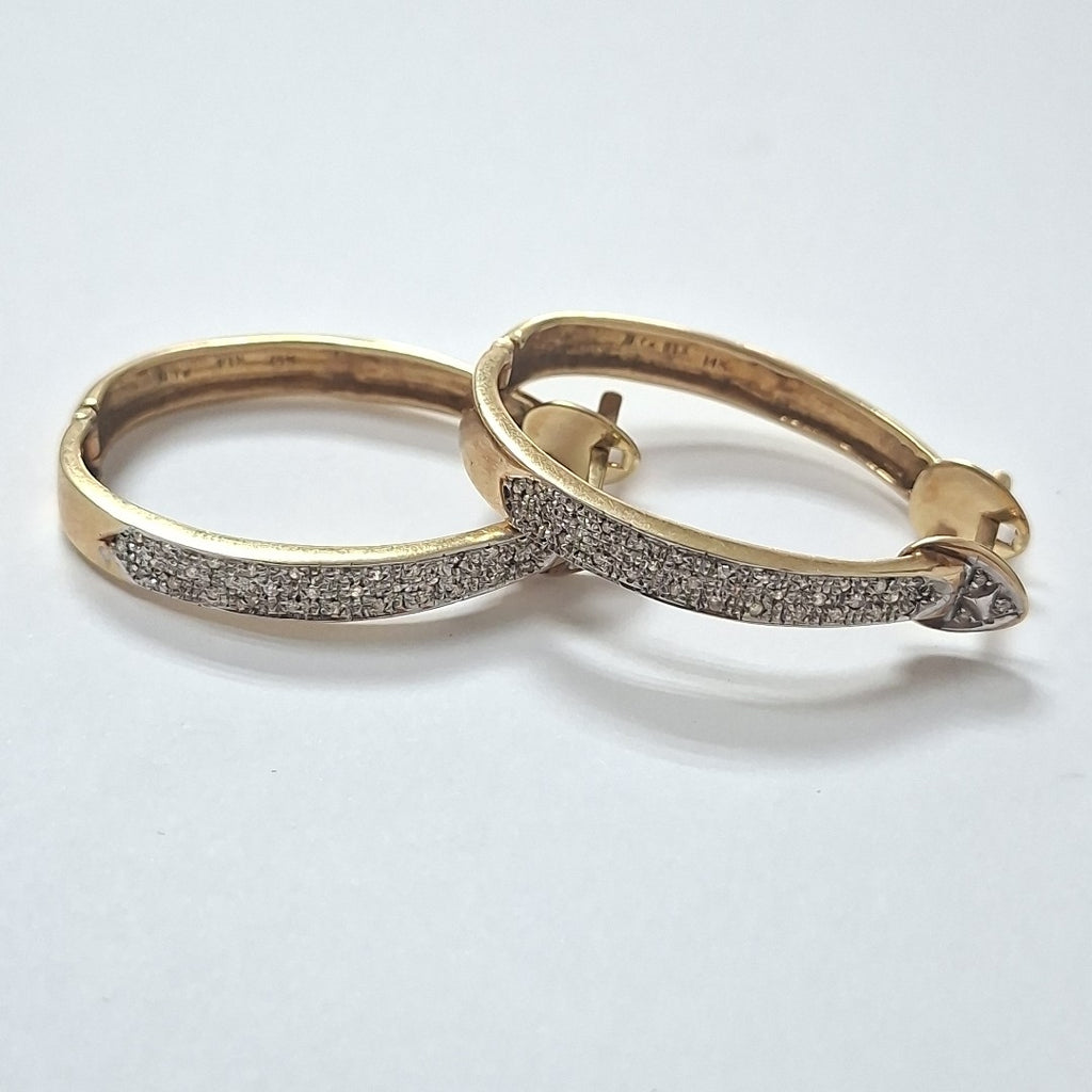 ARRACADAS PAR ORO 14 K 14.4 GRMS (SEMINUEVO)
