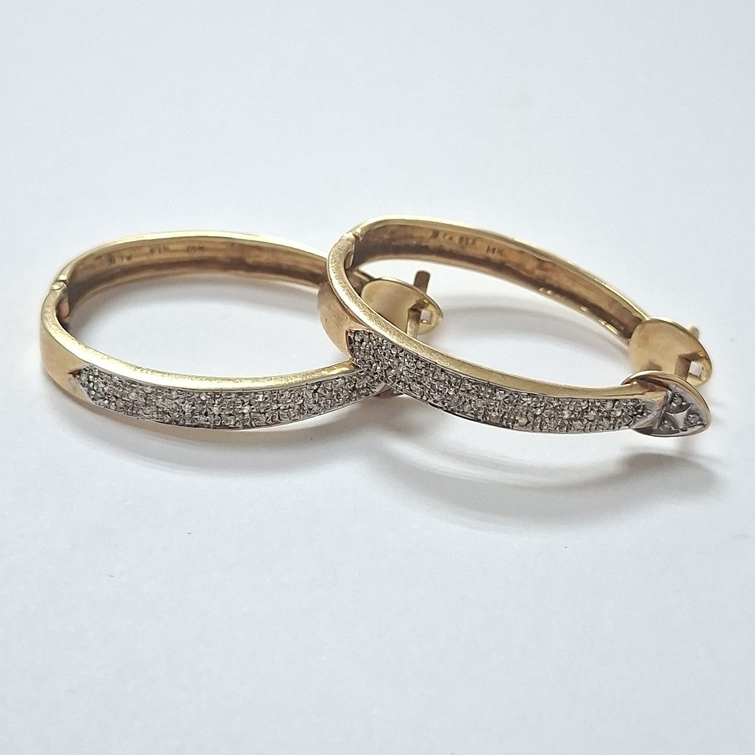 ARRACADAS PAR ORO 14 K 14.4 GRMS (SEMINUEVO)