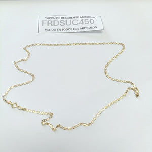 CADENAS TEJIDO GUCHI ORO 10K 55 CM 2.9 GR (NUEVO)