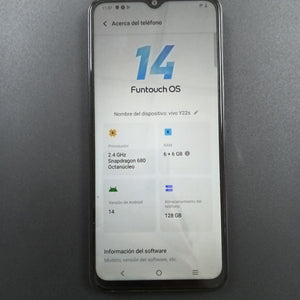 CELULAR VIVO Y22S V2206 128 GB 6 GB RAM