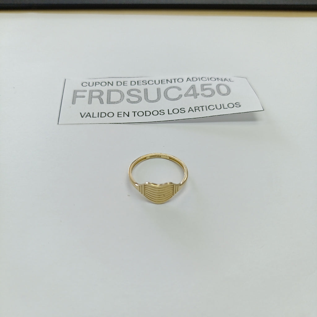 ANILLOS CORAZON 14K TALLA 8 1.8 GR (NUEVO)