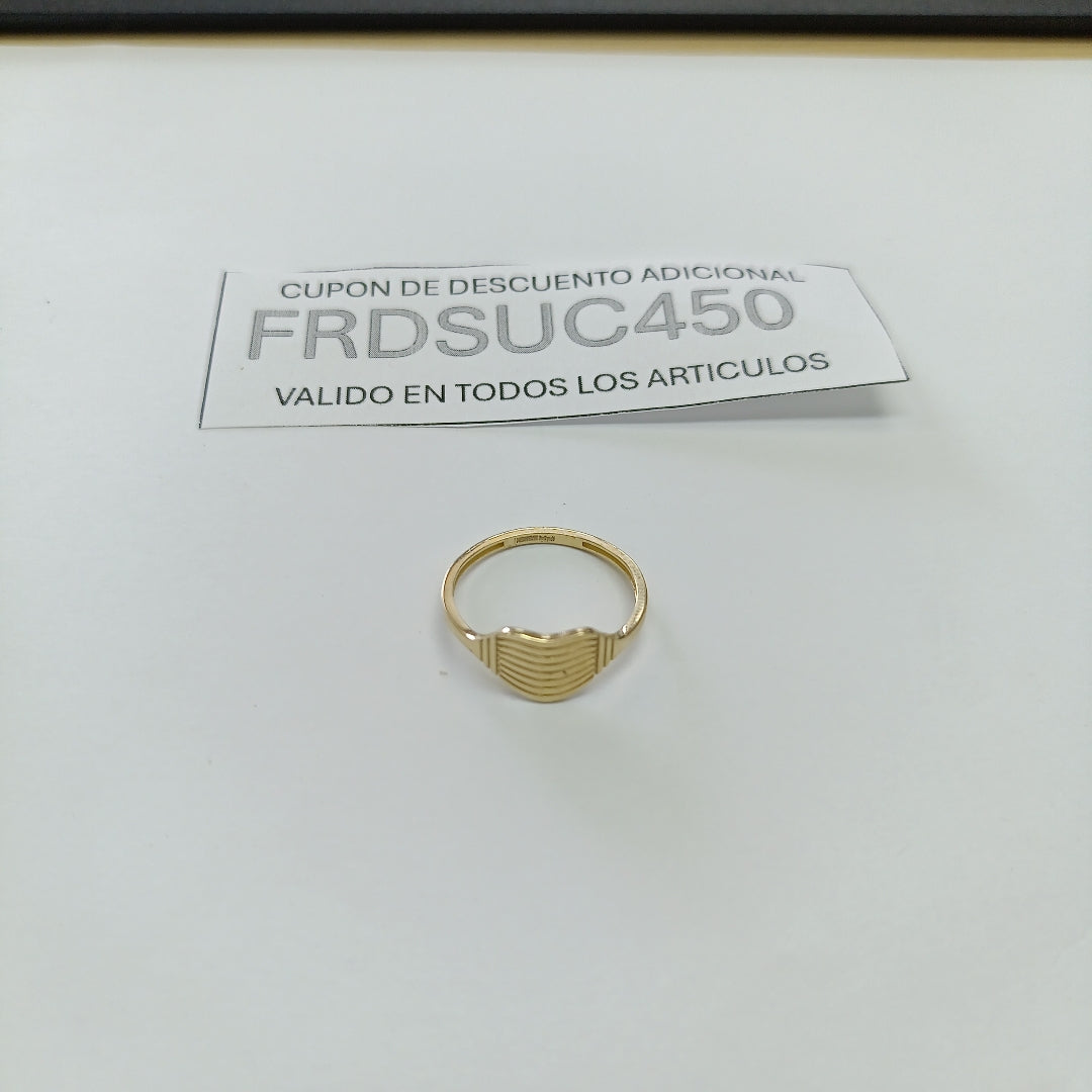 ANILLOS CORAZON 14K TALLA 8 1.8 GR (NUEVO)