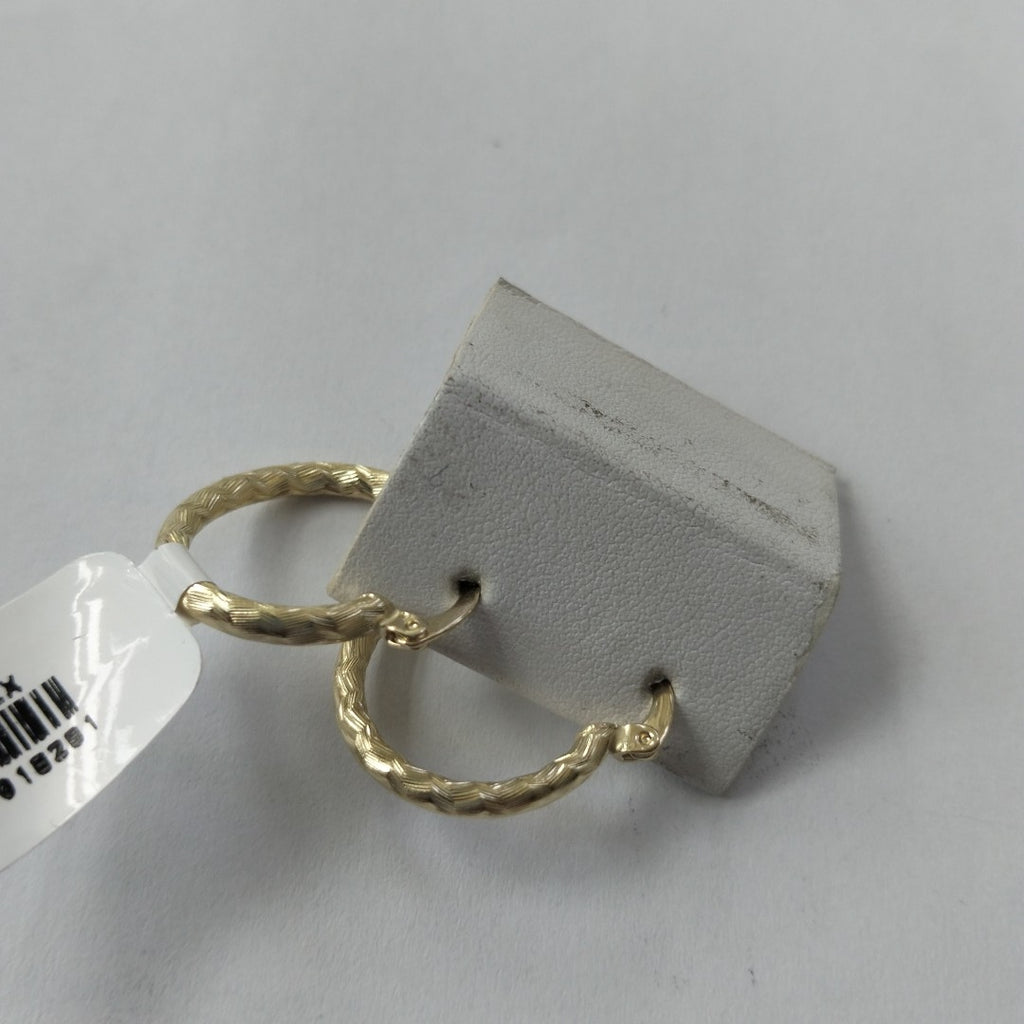 ARETES ARRACADAS LABRADAS 14K 2.1 GR (NUEVO)