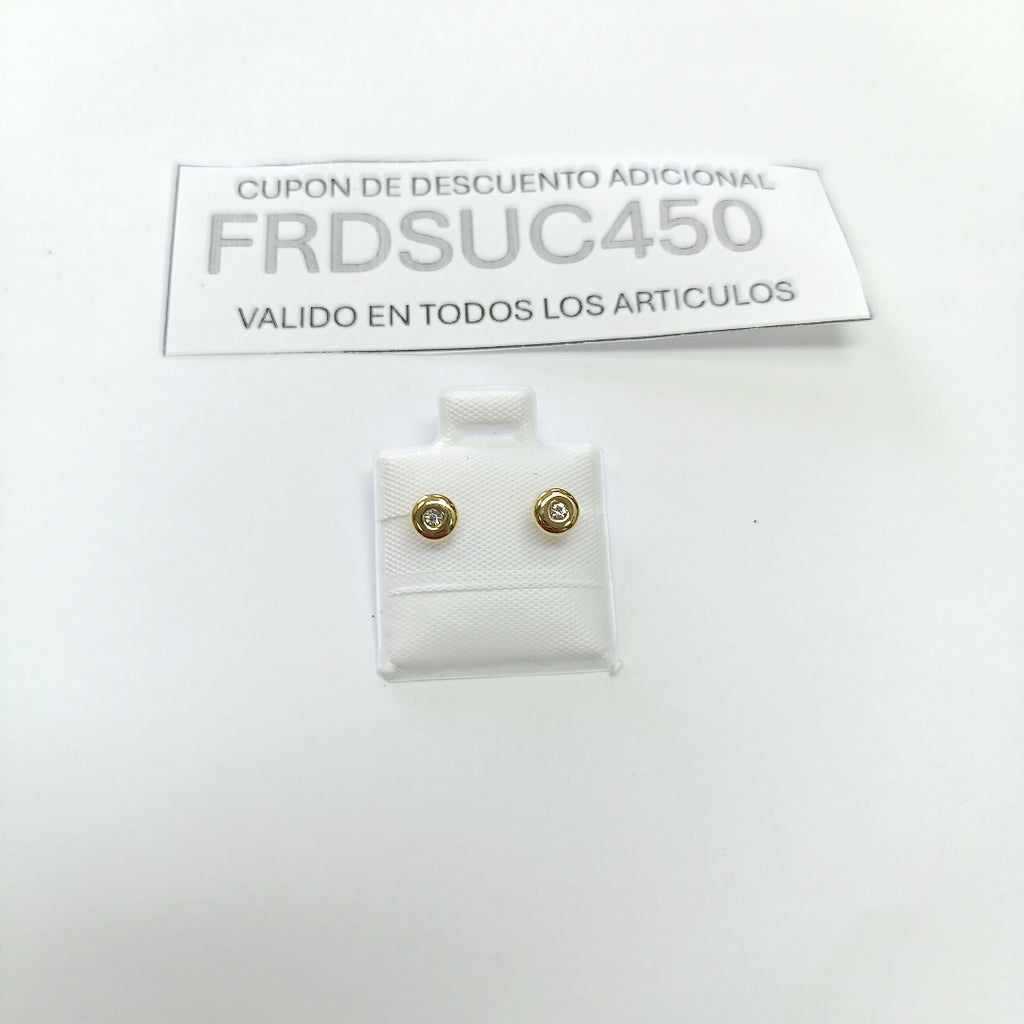 BROQUELES BROQUEL C CIRCONIA 14K 0.27 GR (NUEVO)
