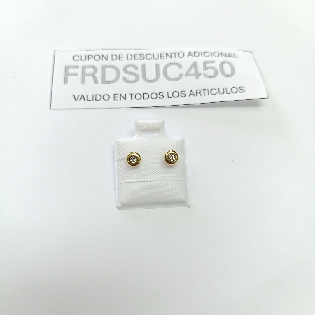BROQUELES BROQUEL C CIRCONIA 14K 0.27 GR (NUEVO)