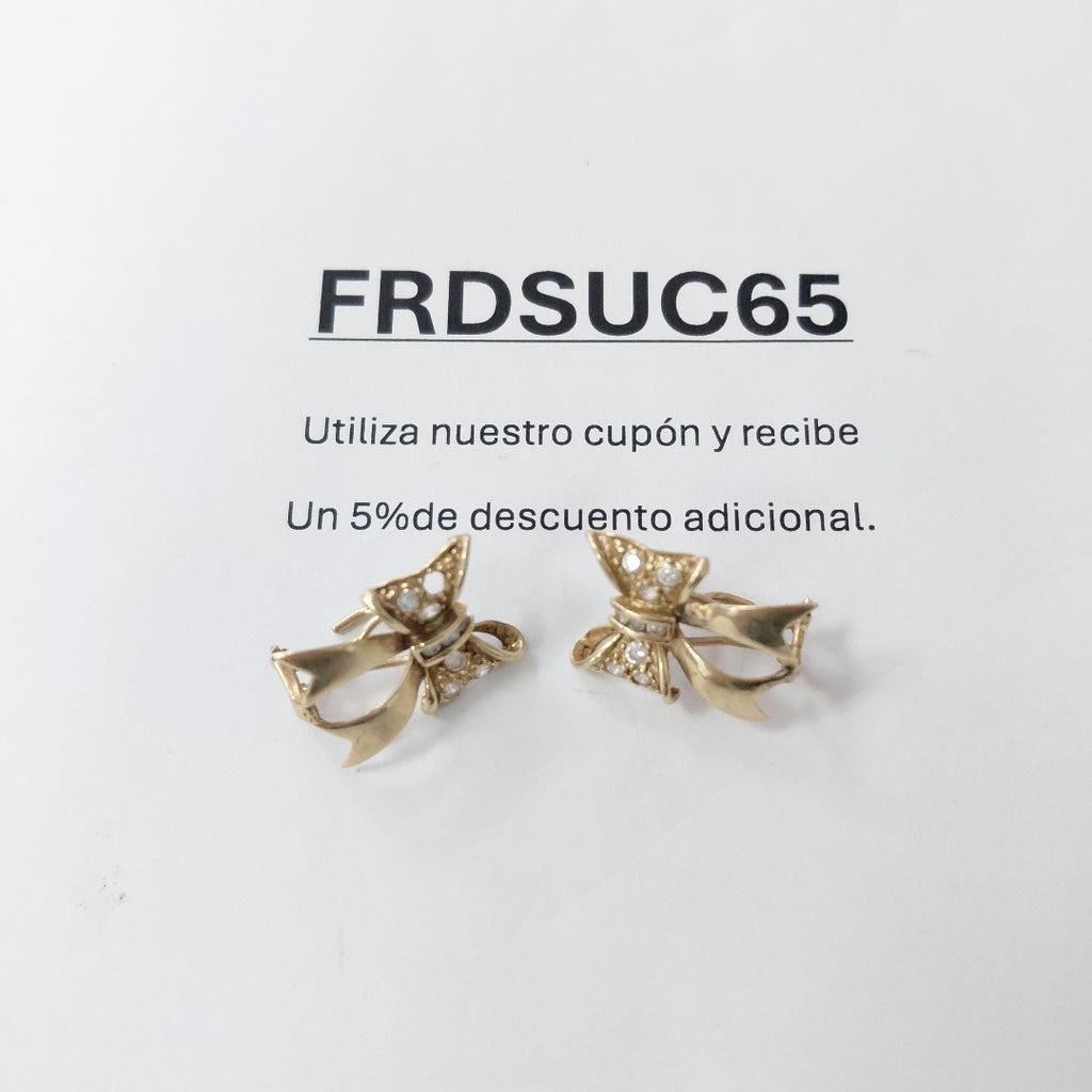 ARETES PAR ORO 8 K 3.7 GRMS (SEMINUEVO)