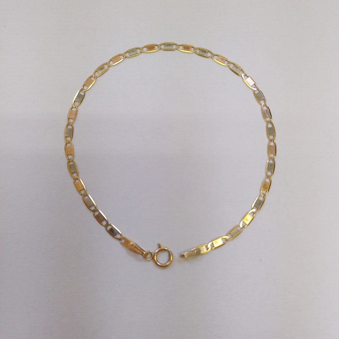 PULSERA ORO COMBINADO 10 K 1,60 GRMS (SEMINUEVO)