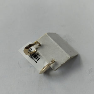 ARETES TEJIDO ARRACADA FACETADA 14K 1.2 GR (NUEVO)