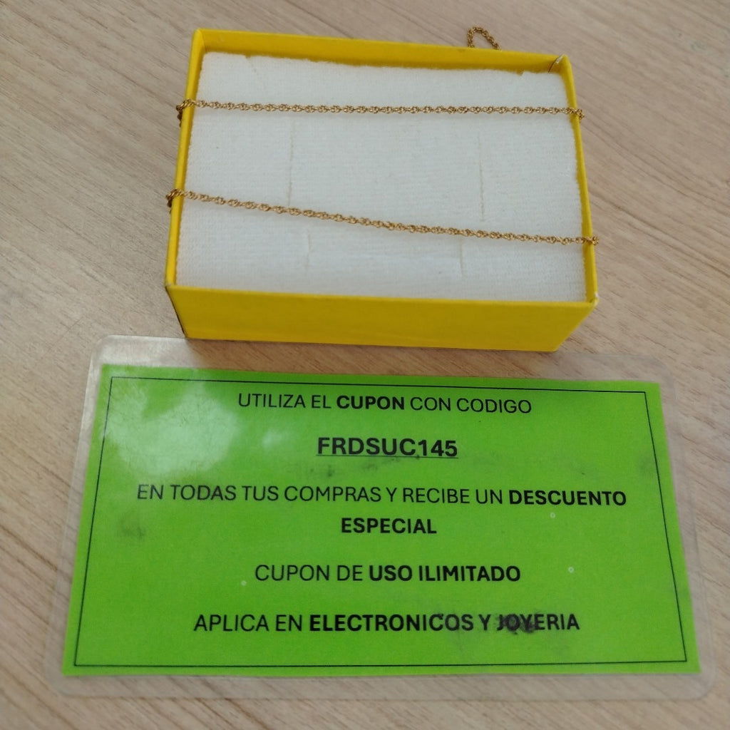CADENA ORO 10 K 2,00 GRMS (SEMINUEVO)