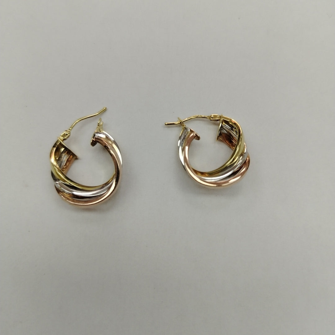 ARRACADAS PAR ORO 14 K 2.6 GRMS (SEMINUEVO)