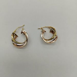 ARRACADAS PAR ORO 14 K 2.6 GRMS (SEMINUEVO)