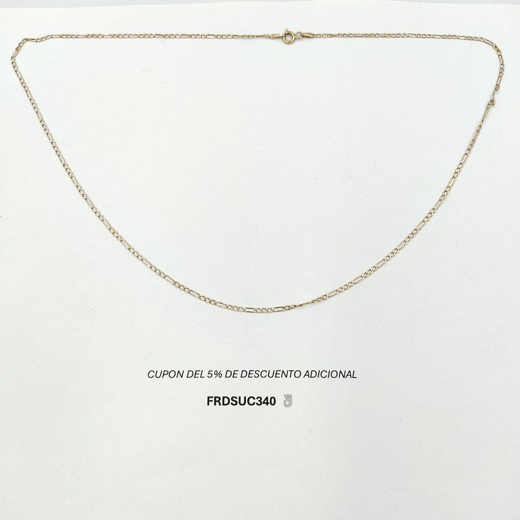 CADENA ORO,RODIADO 10 K 1,60 GRMS (SEMINUEVO)
