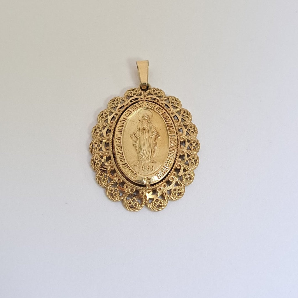 MEDALLA RELIGIOSA ORO 14 K 5,30 GRMS (SEMINUEVO)