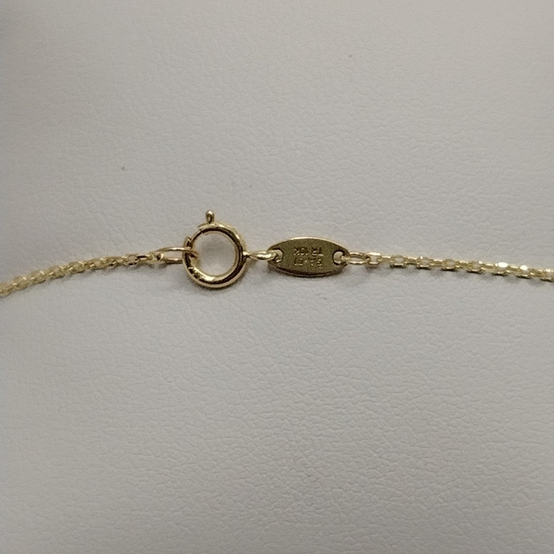 PULSERAS TEJIDO ESPECIAL C/DIJE ORO 10K 18 CM 1.4 GR (NUEVO)