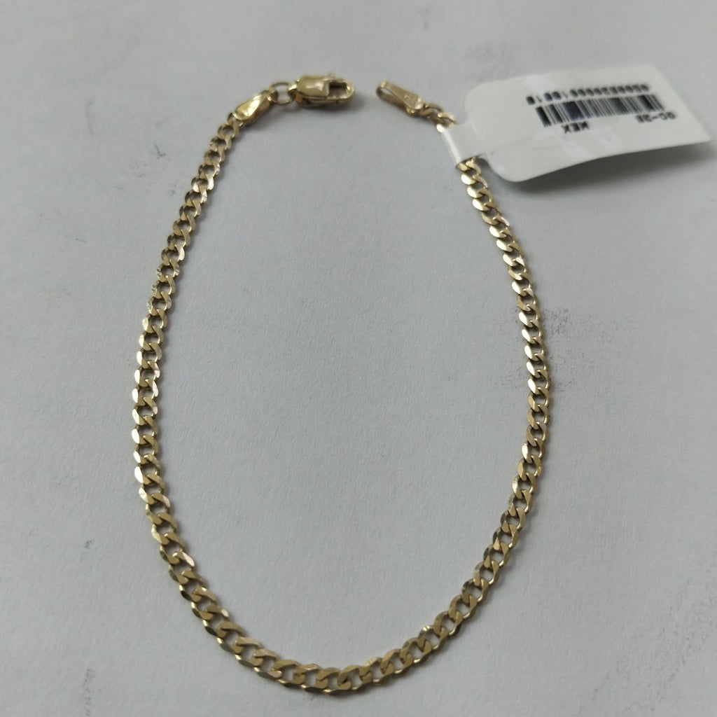 PULSERA TEJIDO BARBADA 14K 18 CM 2.1 GR (NUEVO)