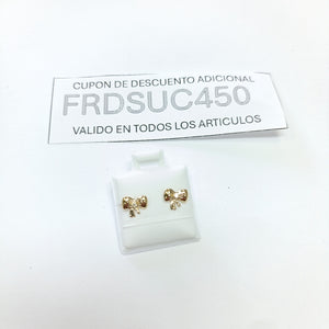 BROQUELES BROQUEL FIG MOÑO C CIRCONIA 14K 0.2441 GR (NUEVO)