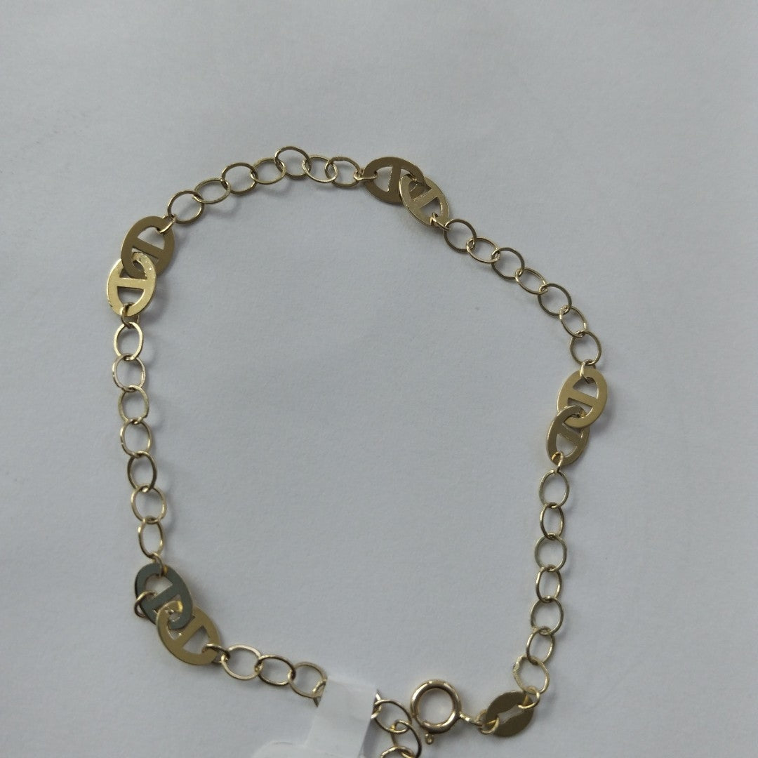 PULSERA TEJIDO ESPECIAL 14K 18 CM 1.6 GR (NUEVO)