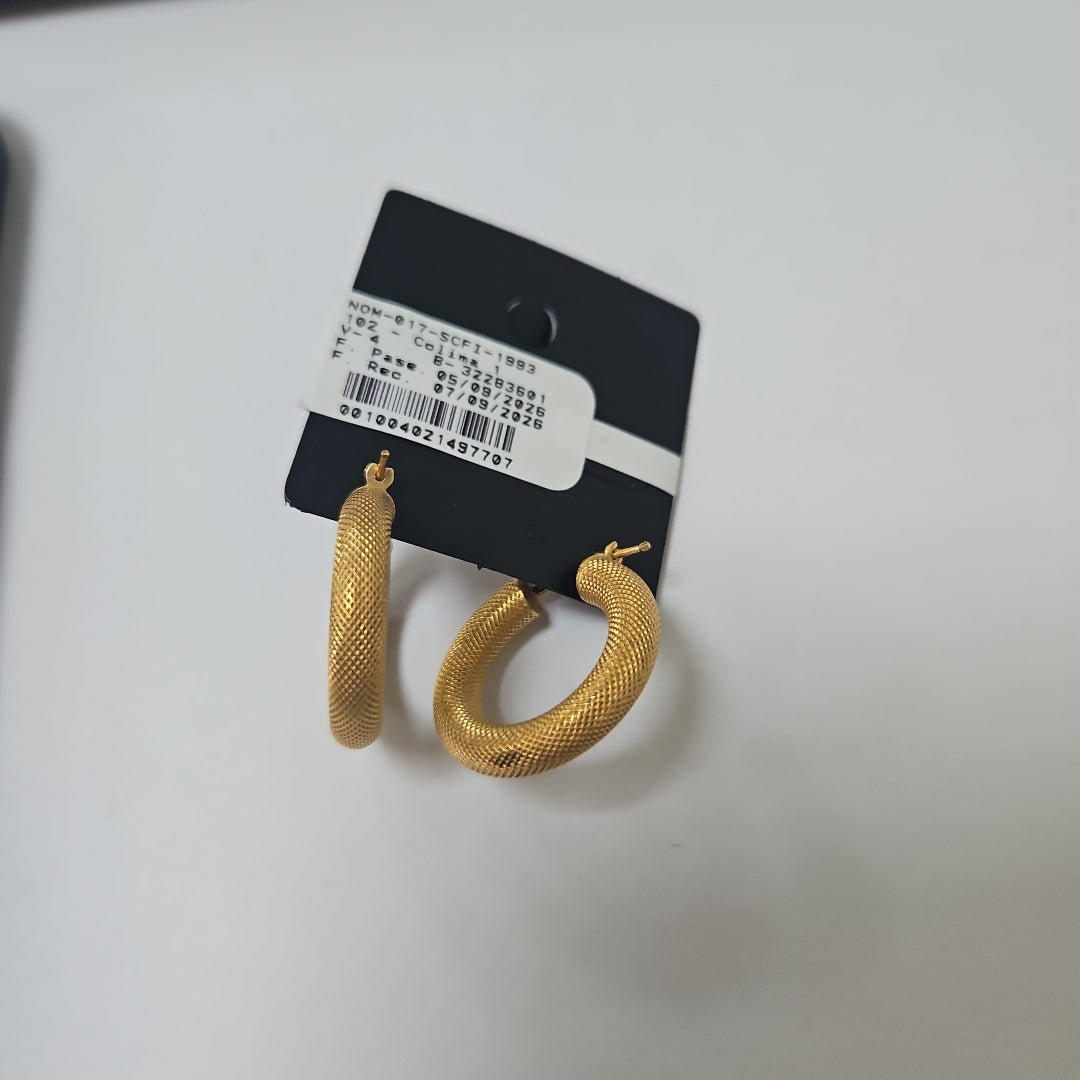 ARRACADAS PAR ORO 14 K 3.7 GRMS (SEMINUEVO)