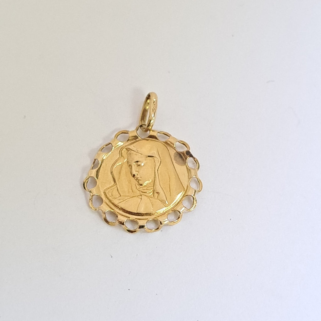 MEDALLA RELIGIOSA ORO 14 K 2,60 GRMS (SEMINUEVO)