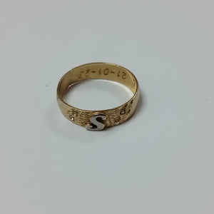 ARGOLLA ORO 10 K 1.8 GRMS (SEMINUEVO)