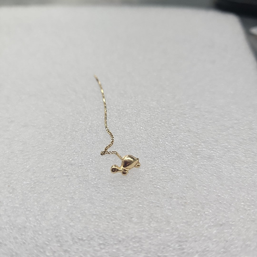 ARETES PAR ORO 14 K 1 GRMS (SEMINUEVO)