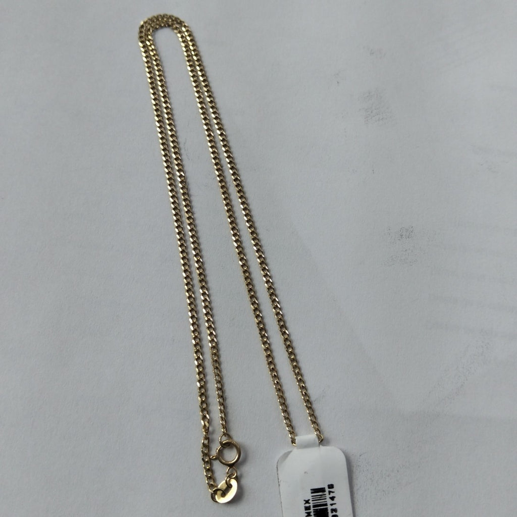 CADENAS TEJIDO BARBADA ORO 10K 50 CM 3.5 GR (NUEVO)