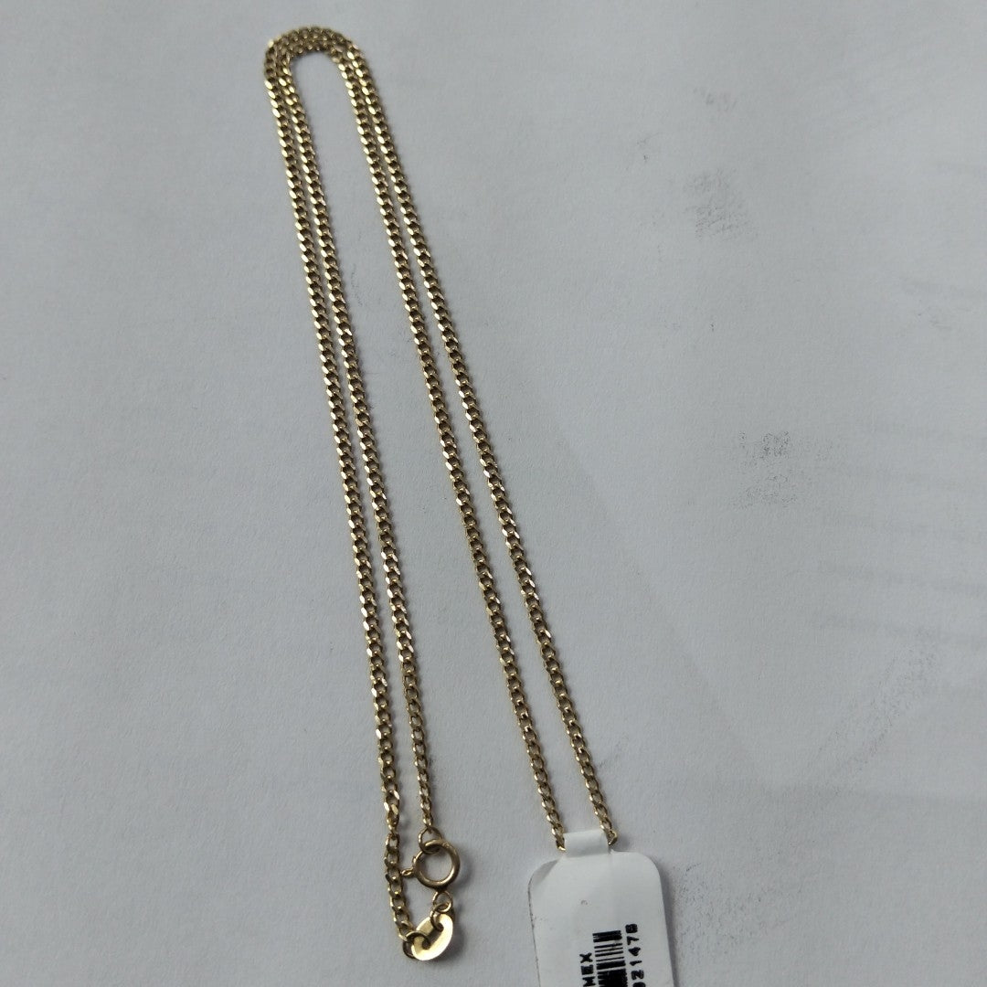 CADENAS TEJIDO BARBADA ORO 10K 50 CM 3.5 GR (NUEVO)