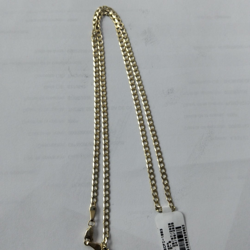 CADENA TEJIDO BARBADA 14K 55 CM 8.3 GR (NUEVO)