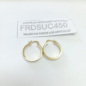 ARETES TEJIDO ARRACADAS FACETADAS 14K 2.9 GR (NUEVO)