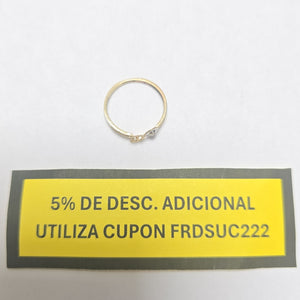 ANILLO CONMEMORATIVO ORO 10 K 0,80 GRMS (SEMINUEVO)